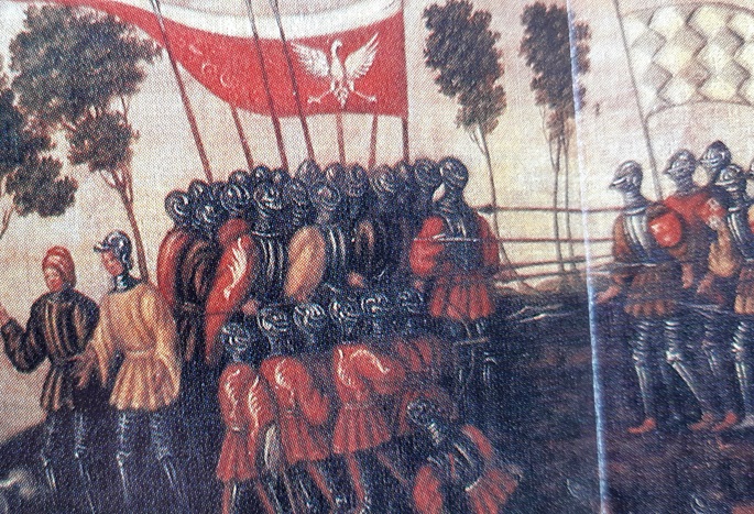 Assenheimer Gemälde von der Schlacht bei Eschborn